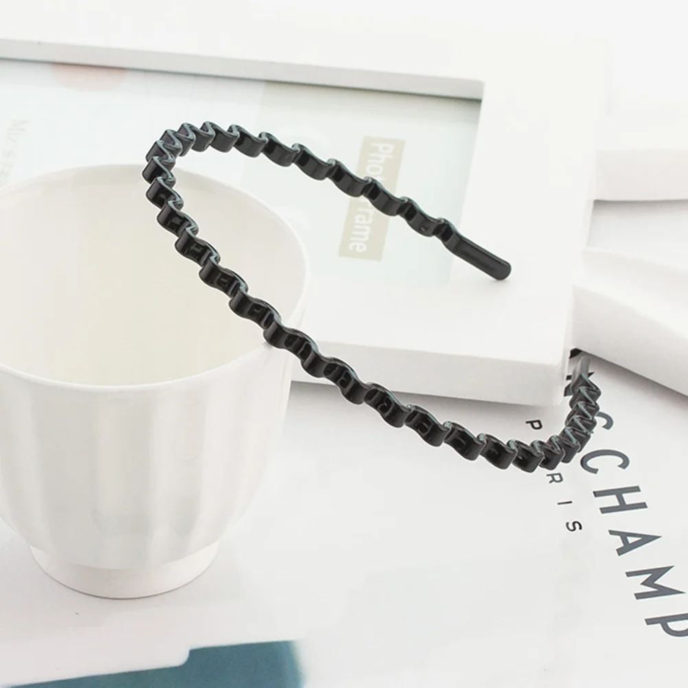 6 قطعة عقال الراتنج تصميم موجة بسيطة تفاصيل جيدة الاستخدام اليومي الاستحمام غسل الوجه ماكياج متنوعة النساء عقال