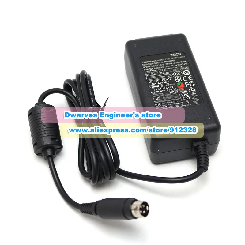 Imagem -03 - Adaptador ac Genuíno para Carregador de Laptop Fonte de Alimentação Apto para Wcom Ccintiq 16 Ats036t-p120 Atso36tp120 12v 3a 36w
