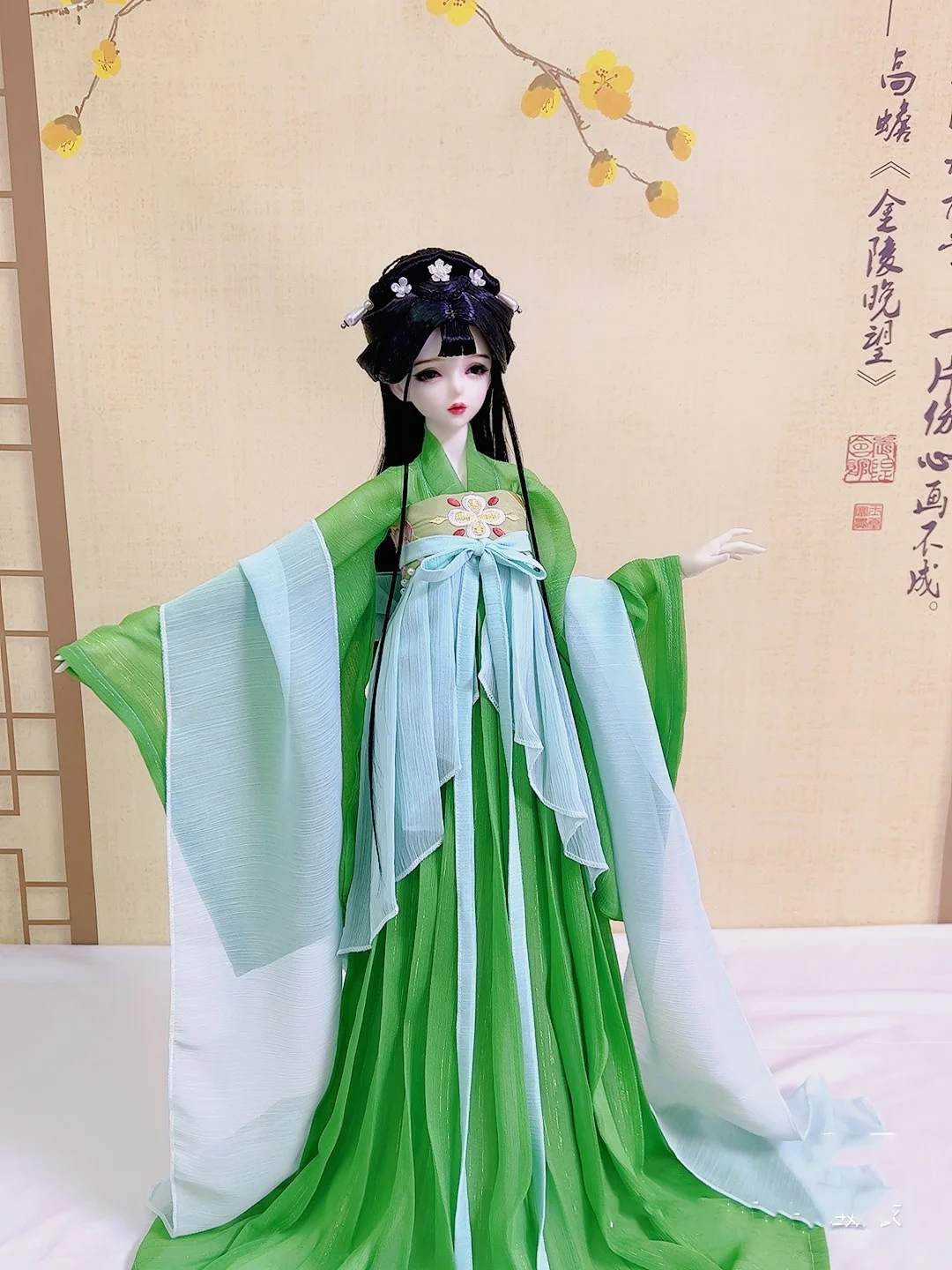 OB27 Barbi 1/6 Figure 1/4 1/3 Scale BJD Ancient Costume Clothes Hanfu Fairy Dress For BJD/SD SD13 Big Girl Doll Accessories 1973