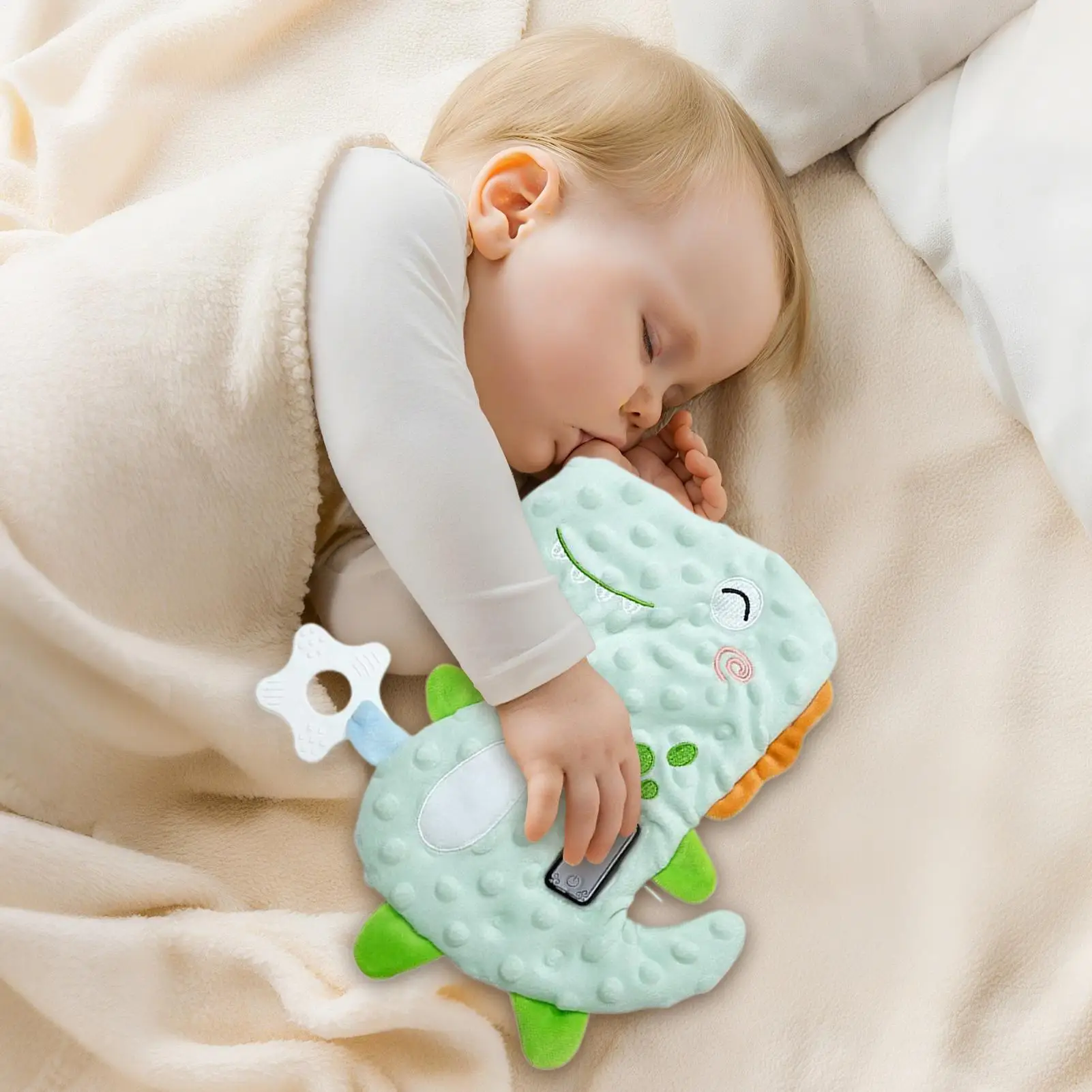 Baby Fopspeen Cartoon Peuter Vibrerende Slaap Fopspeen Verstelbare Trillingsmodi Gevulde Pop voor Peuter Baby rustgevend apparaat