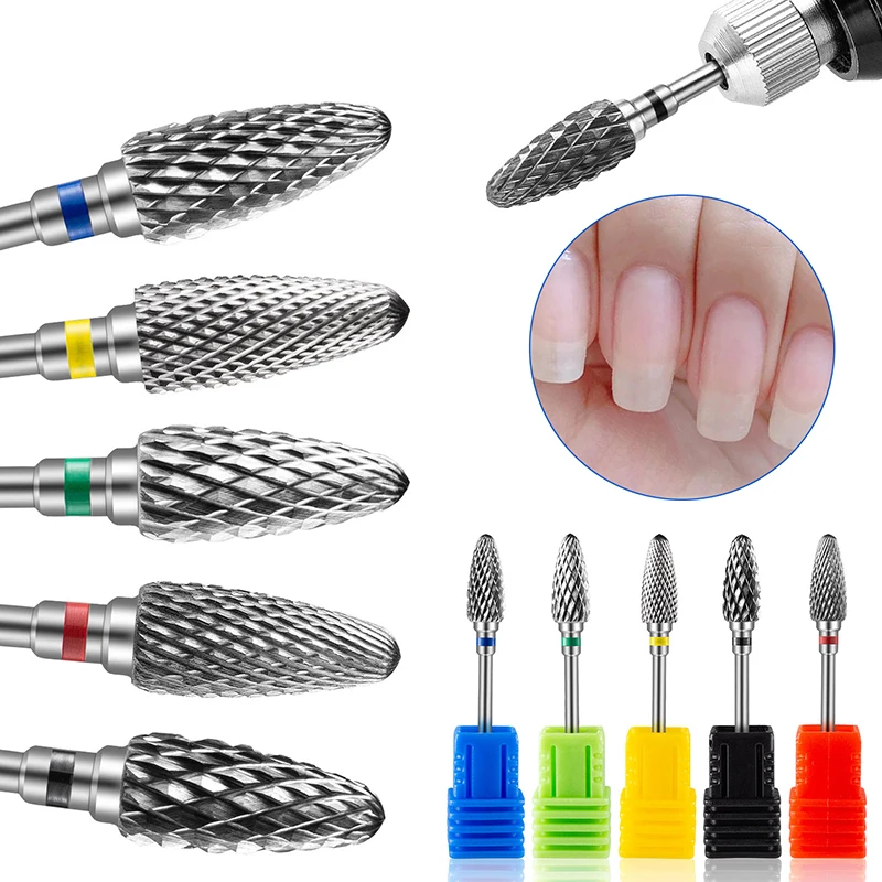 Foret à Ongles Électrique en Tungstène, Diamant, pour Manucure, Fraise, Limes à Ongles, Accessoire d'Équipement pour Nail Art