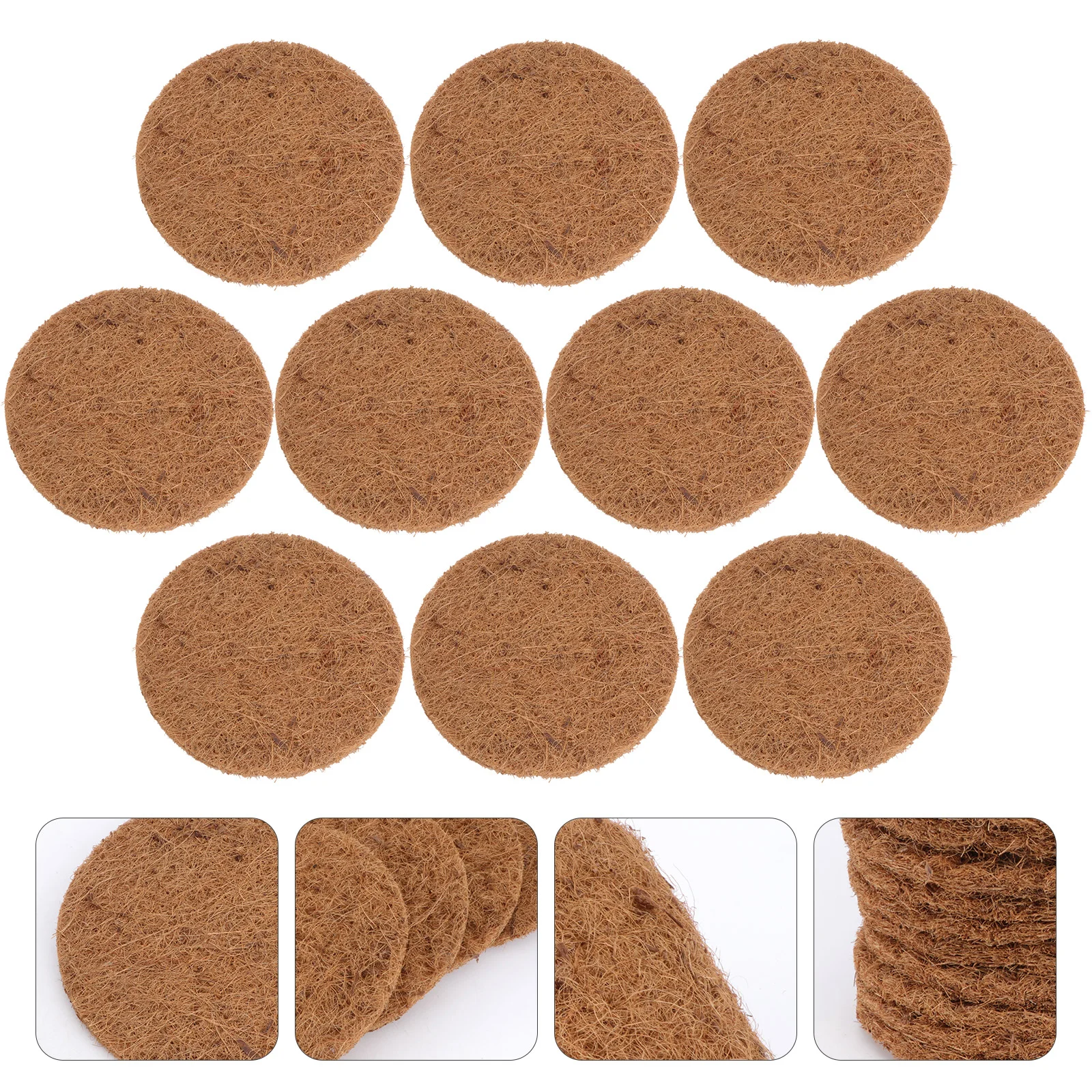 Round Dove Nest Pad Cage Nesting Pigeon Mat Breeding Pads Coconut Eggs Fiber Chicken Coir Box House Dove Supplies Liner