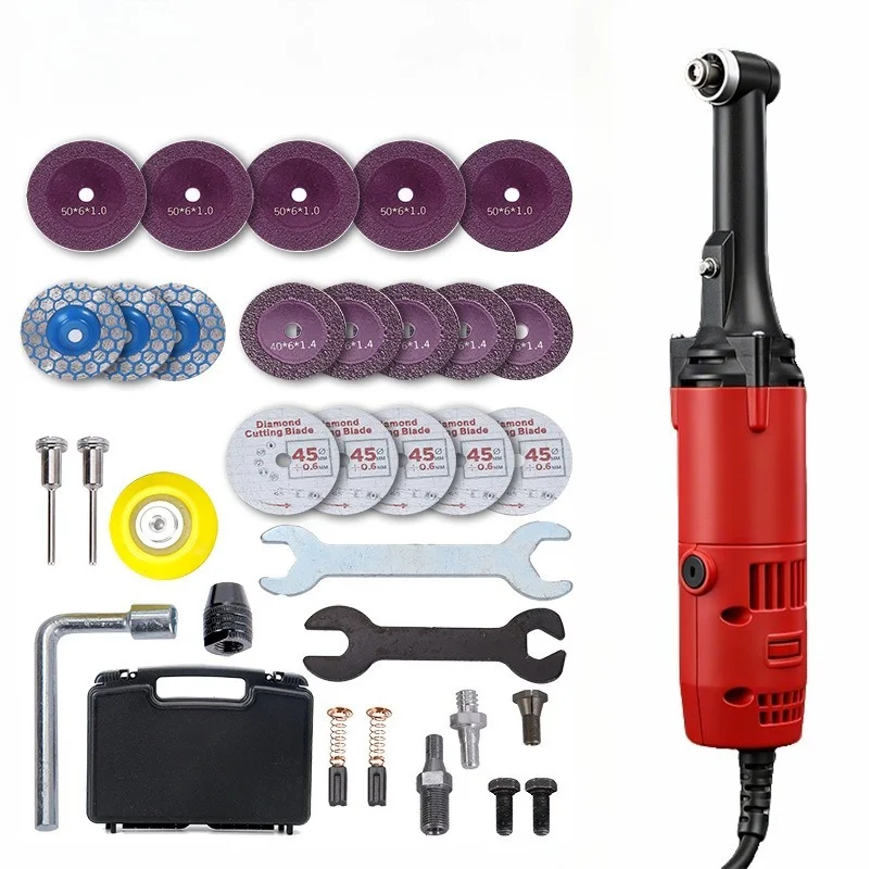 

550W Multi-Functional Electric Angle Grinder 90-Degree Elbow Grout Cleaning Machine Portable Tile Grout Polishing Machine