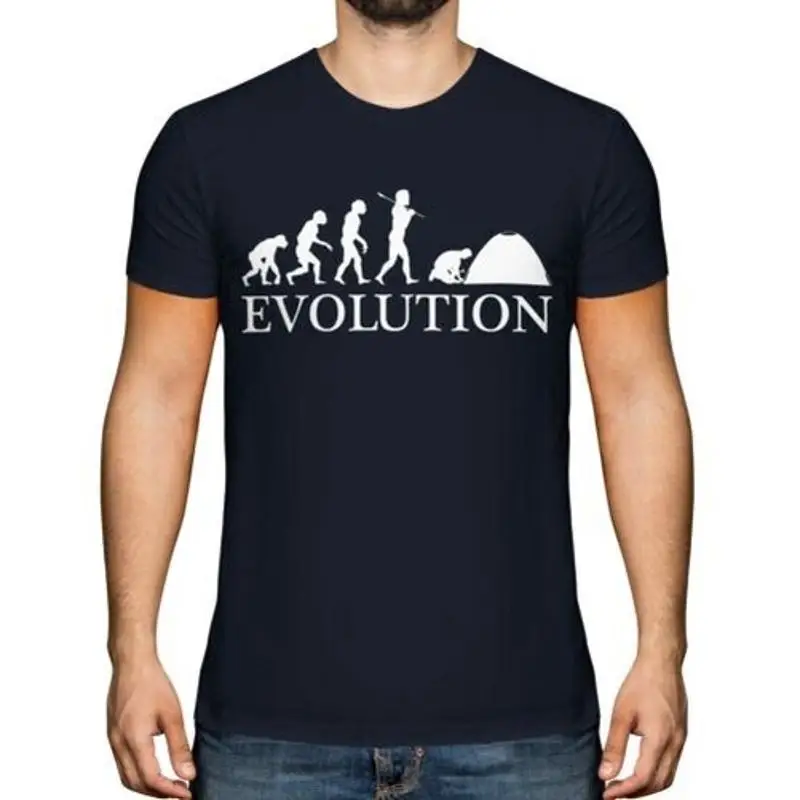 Zelten Evolution Herren T-Shirt Geschenkausrüstung Zubehör