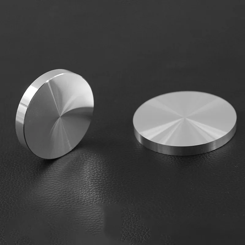 

Aluminum Disc Adapter Round Furniture Aluminum Alloy Disc Adapter Legs Table parts for Glass Table Tea Table Silver Lightweight