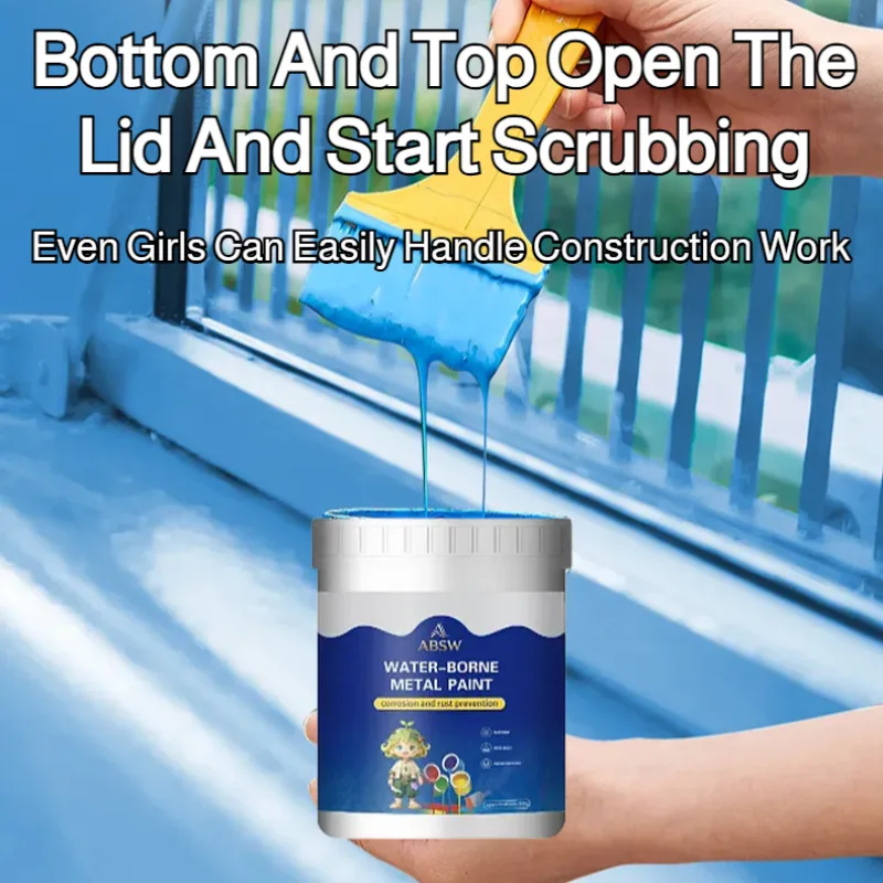 Antirust Paint Conversion Waterborne Metal Paint Multicolor Steel Tile Renovation Solid Rust Paint