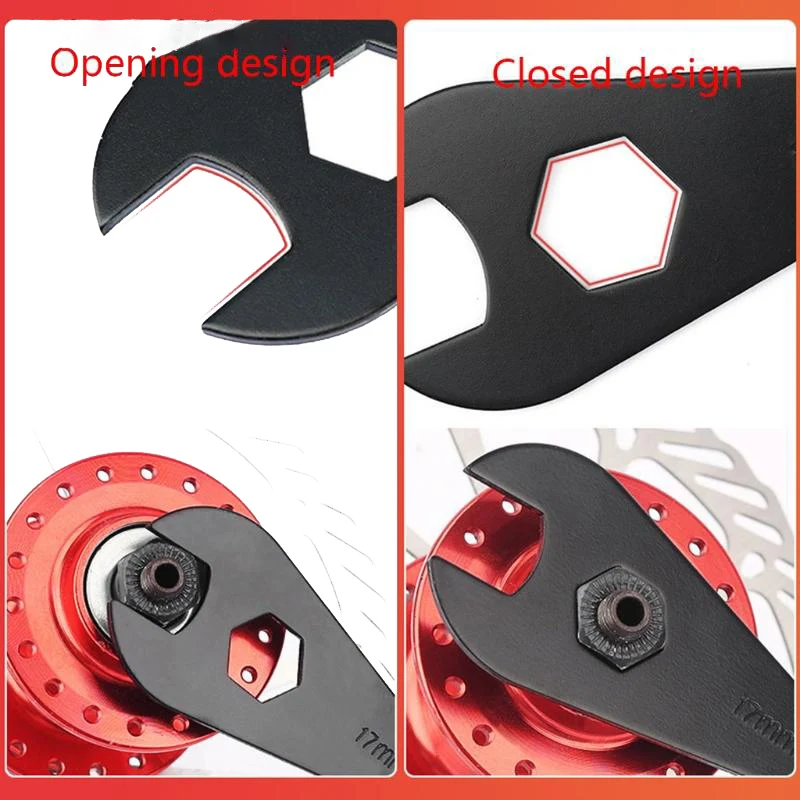 Portable High Carbon Steel Cone Bike Axle Wrenches Set Bicycle Spindle Hand Spanner Cycling Outdoor Repair Tools Accesories Kit