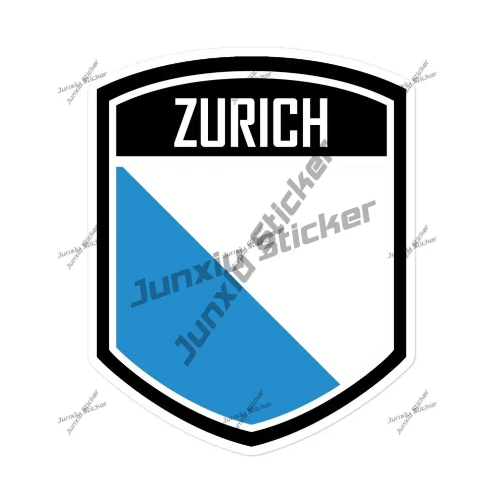 

Canton of Zurich Switzerland Flag Emblem Vinyl Stickers Car Body Guitar Windows Sports Racing Exterior Decor Automobiles Parts