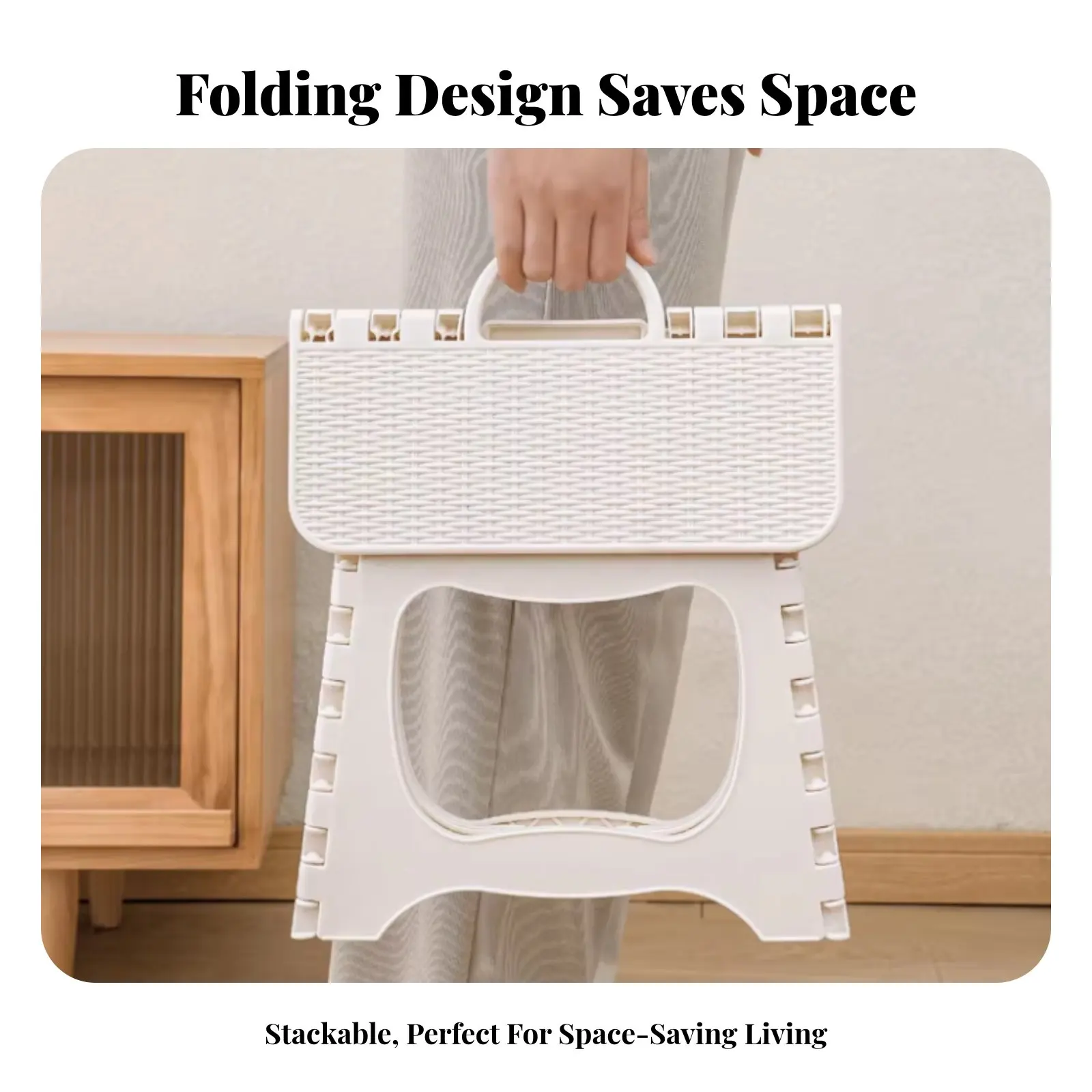 

Компактный складной табурет, экономящий место, складывается в плоскую панель, прочный, для всей семьи, взрослых, прихожей, ванной комнаты, путешествий