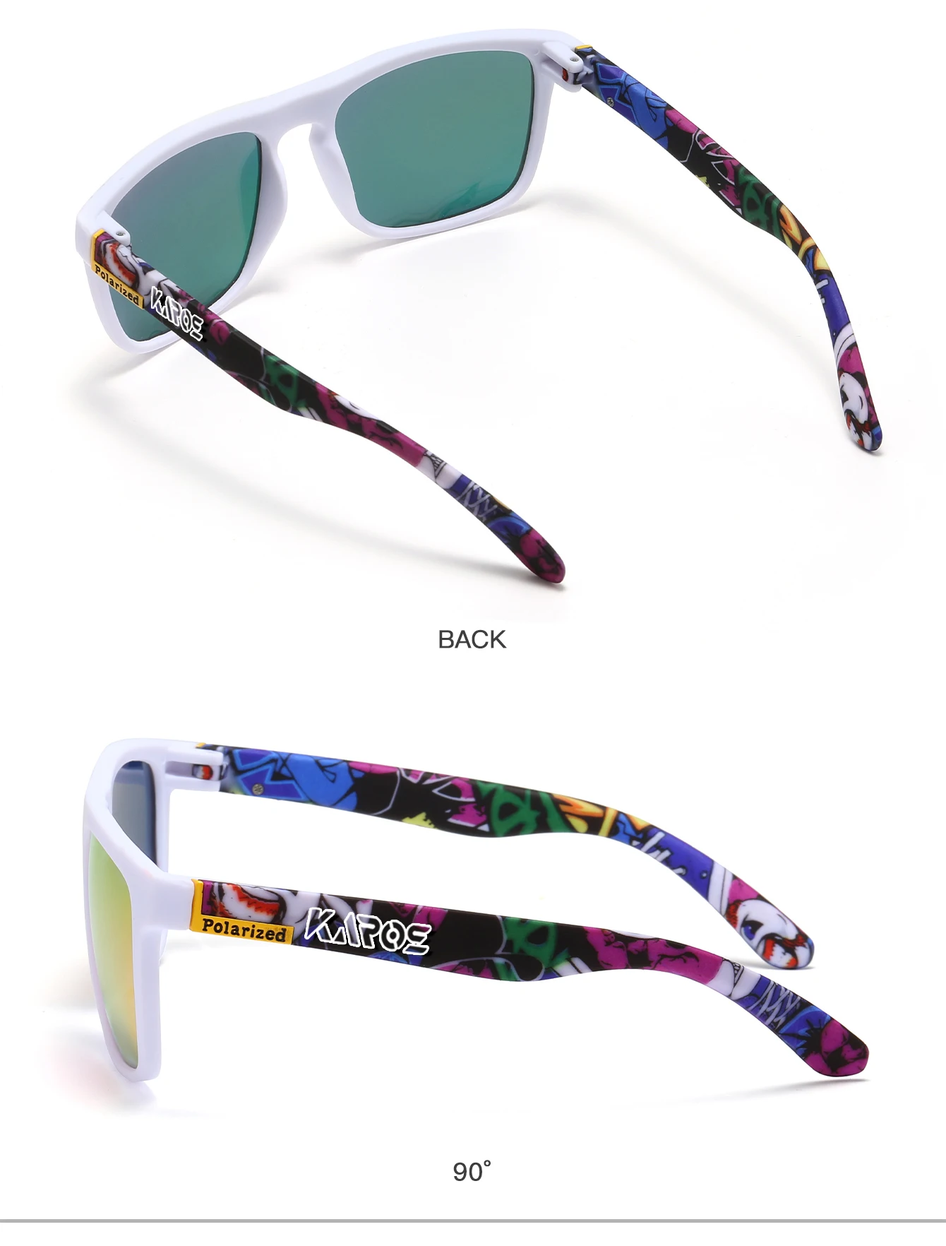 KAROS Polarisierte Sonnenbrille, Unisex, blendfreie Fahrbrille, Outdoor-Sport, Angeln, Radfahren, Reisen, Strand, UV400-Brille – Detail 25
