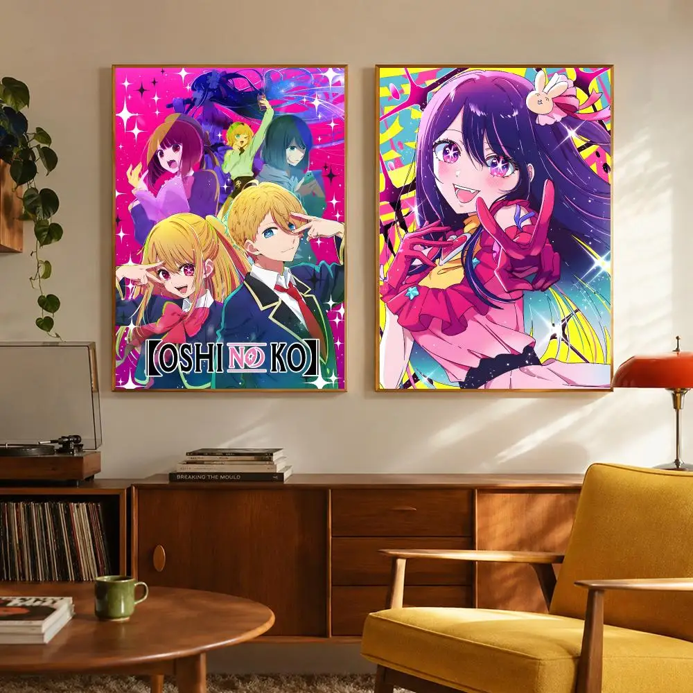 anime drama O-Oshi No Ko Poster Digital Solvent Print Waterproof PP Fade-Resistant Wall Art Room Decor Gift