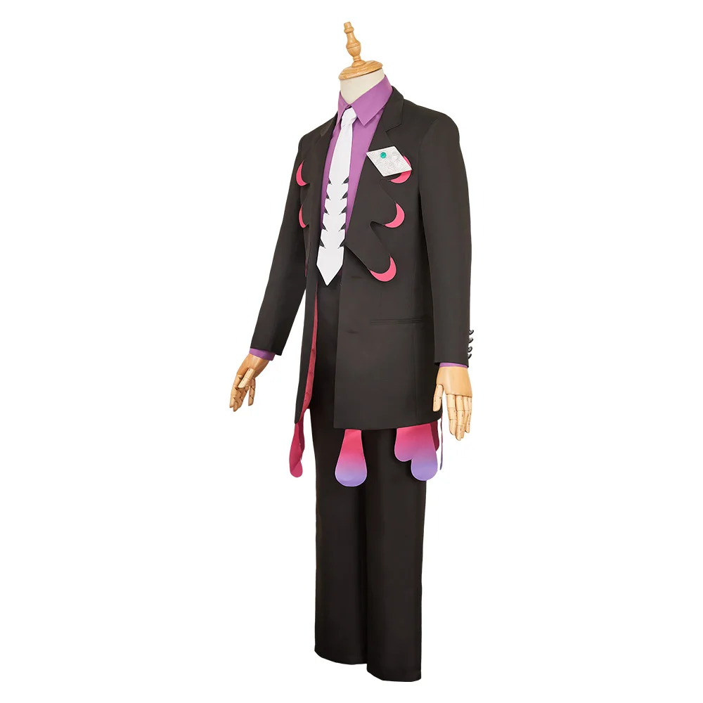 Corbeau Costume Cosplay Karasuba Fantasia Uomini adulti Travestimento Uniforme Cappotto Pantaloni Cravatta Abiti Vestito da festa di carnevale di Halloween
