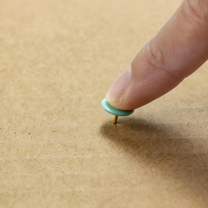 Rounded Push Pins, Small Map Tacks Set with Metal Points for Bulletins Board, Fabric Marking and Picture Hanging