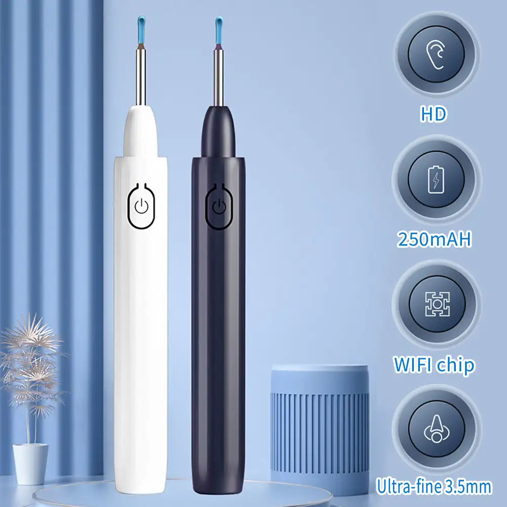 

Wireless Visual Ear Scoop Collection Tool Portable Ear Digging Spoon High Definition Endoscope Silicone Ear Spoon Ear Wax