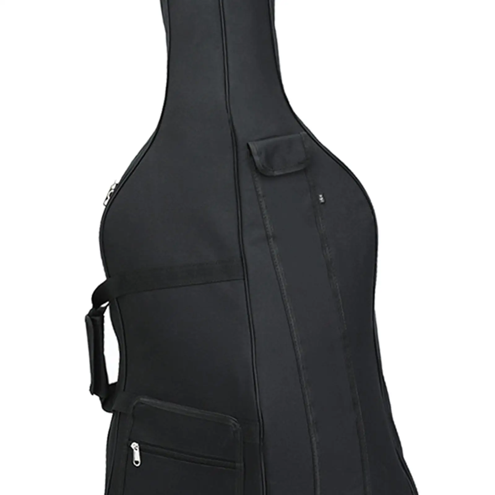 Padded Soft Cello Shoulder Bag 3/4 Size Waterproof Oxford Cloth with Multiple Pockets and Adjustable Straps for Musicians