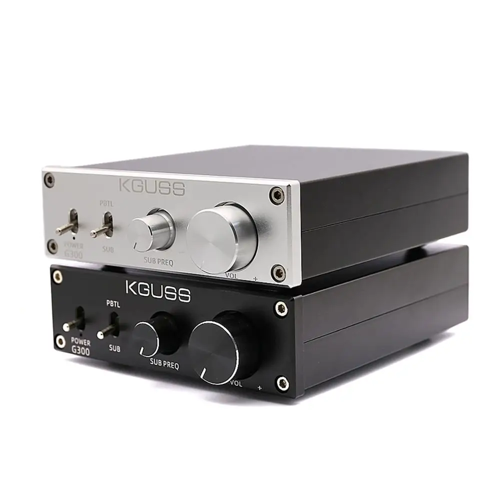 KGUSS G300 HIFI Class D Subwoofer audio Amplifier 300W AMP Bass Treble Adjust