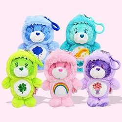 Care Bears Plush Toy Backpack Pendant Keychain Boys Girls Toy Schoolbag Decoration Birthday Present Cute Stuffed Keyring