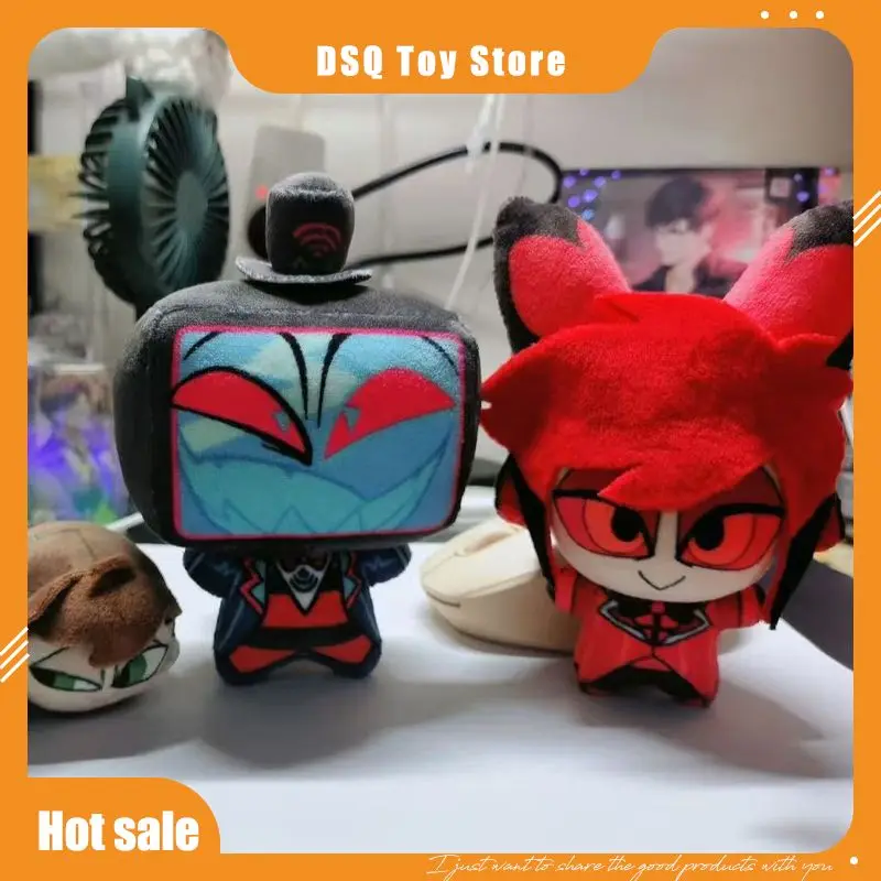 

VOX hazbin hotel plush cotton doll cute 10cm Nunu printed body hell inn Alastor doll figure trendy toy holiday gift