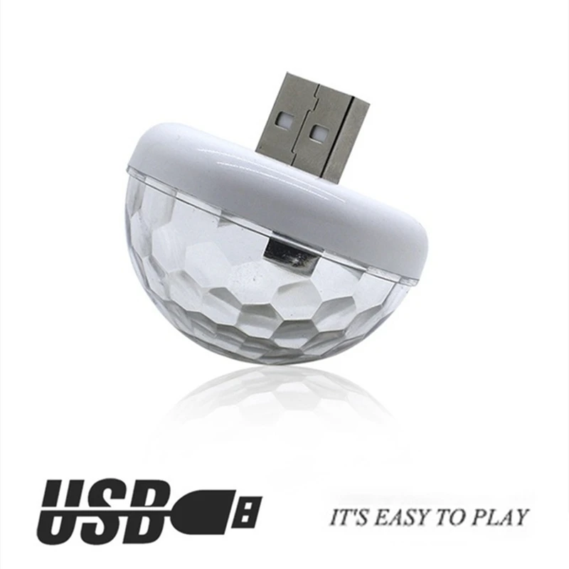 A79I Multi-Color USB LED Car Interior Lighting Lamp Atmosphere Light Neon Lamps Sound Sensor DJ Light