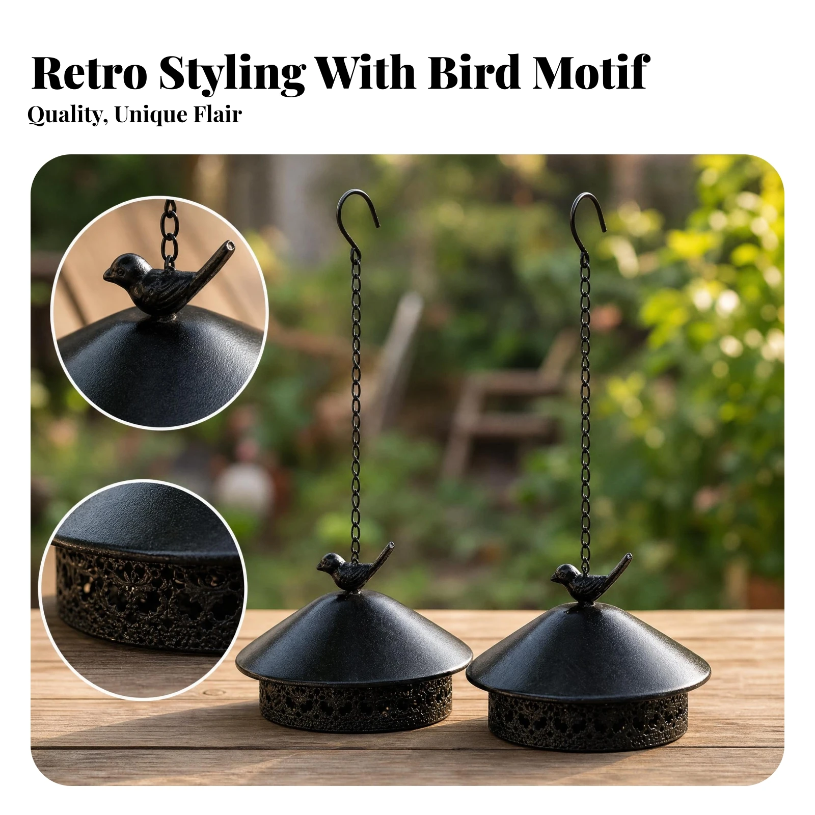 2 Pieces Iron Incense Box Antique Style Hanging Bug-Deterring Coil Holder Hanging Bug-Deterring Incense Box Ventilated House