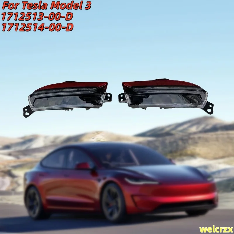 

High-Quality Rear Bumper LED Brake Light Assembly for Tesla Model 3 Highland (2023-2025) | Part No. 1712513-00-D/1712514-00-D
