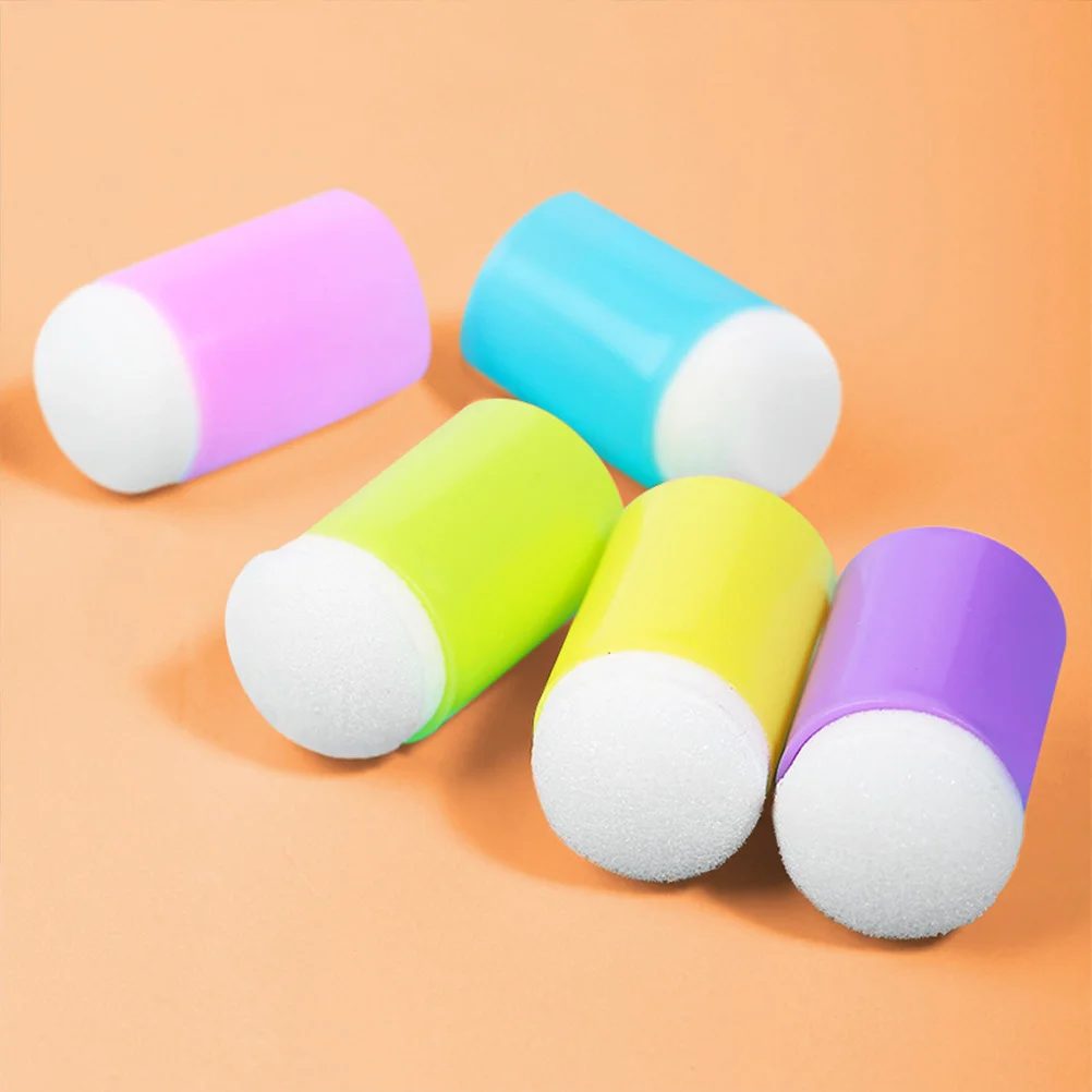 

12Pcs Finger Sponge Daubers Handles for Painting Stenciling DIY Crafts Art Supplies Finger Sponge Daubers