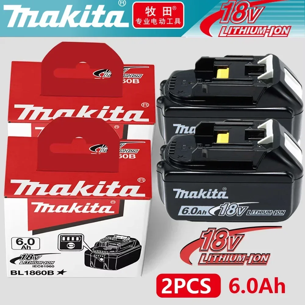 

NEW 18V 6.0Ah Battery for Makita 18V Power tool DDF487 DGA404 DTW700 DHP487 DTD173 Lithium-Ion battery Replacement