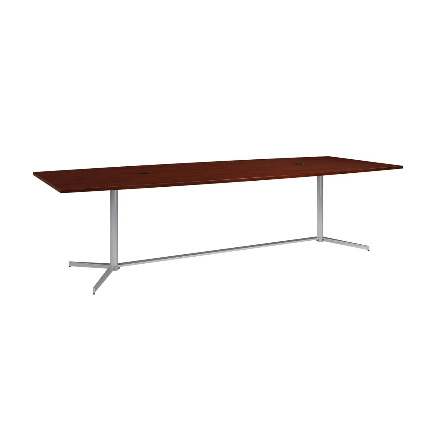 

96-inch Office Conference Table with Metal Base, Boardroom Meeting Space for 8 Users, Hansen Cherry, Customized