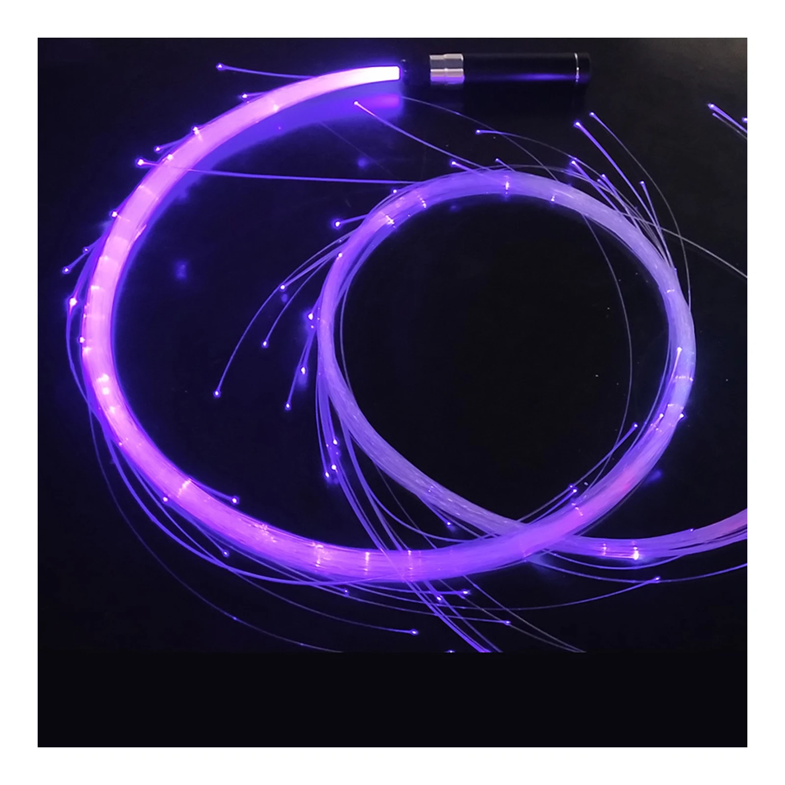 

Rechargeable LED Light Up Whip Freely Swing the Whip 360° Rotation Design for Raves Parties Concerts