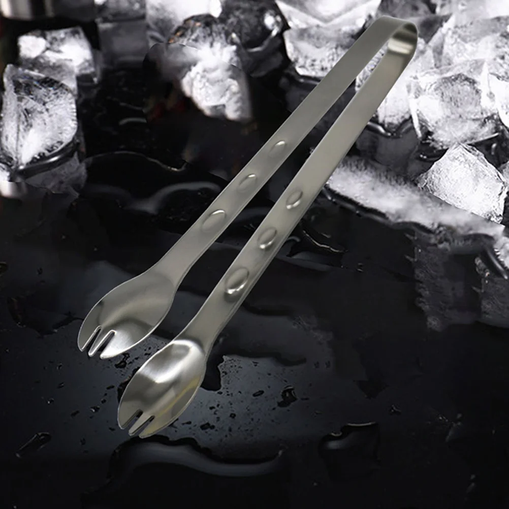 

Ice Cube Tong Stainless Steel Food Grade 304 Kitchen Tool Non Slip Design Heat Resistant Rust Proof Lightweight U Shaped for Ice