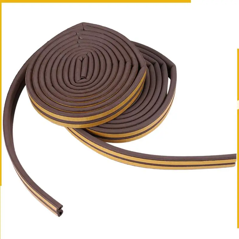 A92p 2 rolo de tira de vedação de eva, fita de espuma tipo d 10m, portas, janelas, excluídor de rascunho, tiras de vedação anticolisão