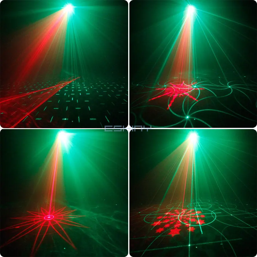 R&G Laser Aurora Dream DJ Disco Lights Patterns Projector Party RGB LED  Bar Dance Room Christmas Decoration Stage Effect F9D2