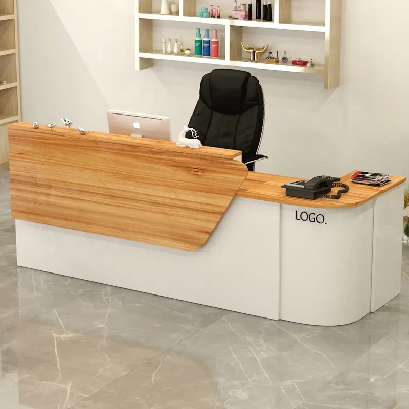 Information Reception Desks Executive Luxury Service Modern Front Desk Mobile Office Silla De Escritorio Wood Furniture Table