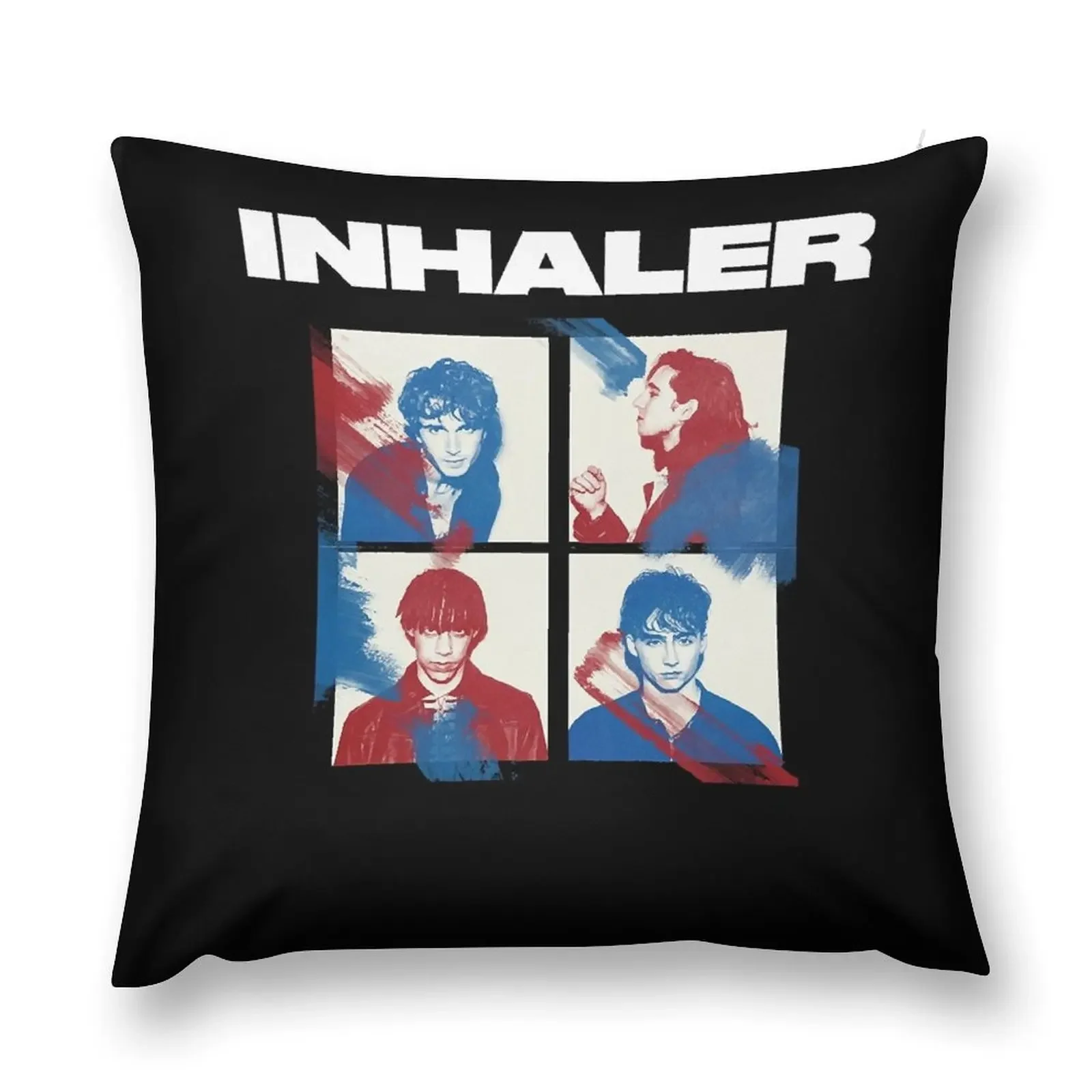 

inhaler band, inhaler, band, elijah hewson, indie, josh jenkinson Throw Pillow Cushions pillow