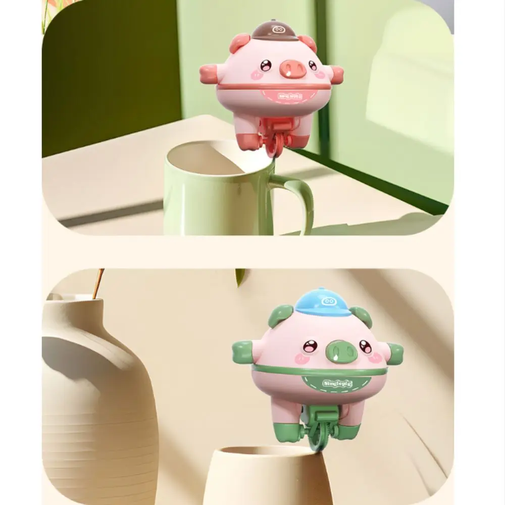 Brain Game Tumbler Balance Pig Technology Piglet Unicycle Electric Toy Tightrope Walking Cute Unicycle Balance Pig Toy Boy Girl