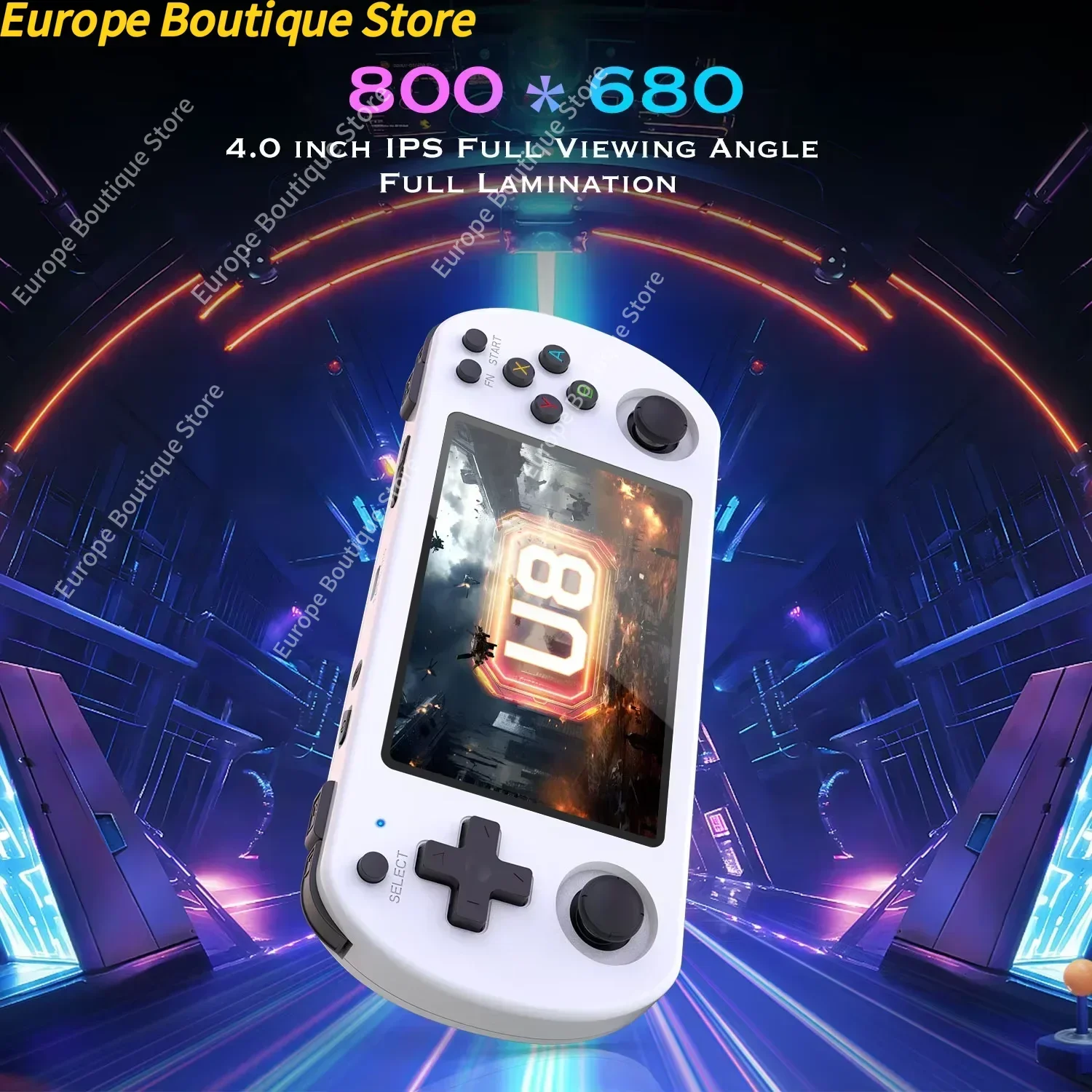 128G U8 ريترو وحدة تحكم ألعاب فيديو محمولة نظام لينكس 4.0 بوصة IPS شاشة R35s Pro مشغل فيديو جيب محمول 64 جيجابايت ألعاب