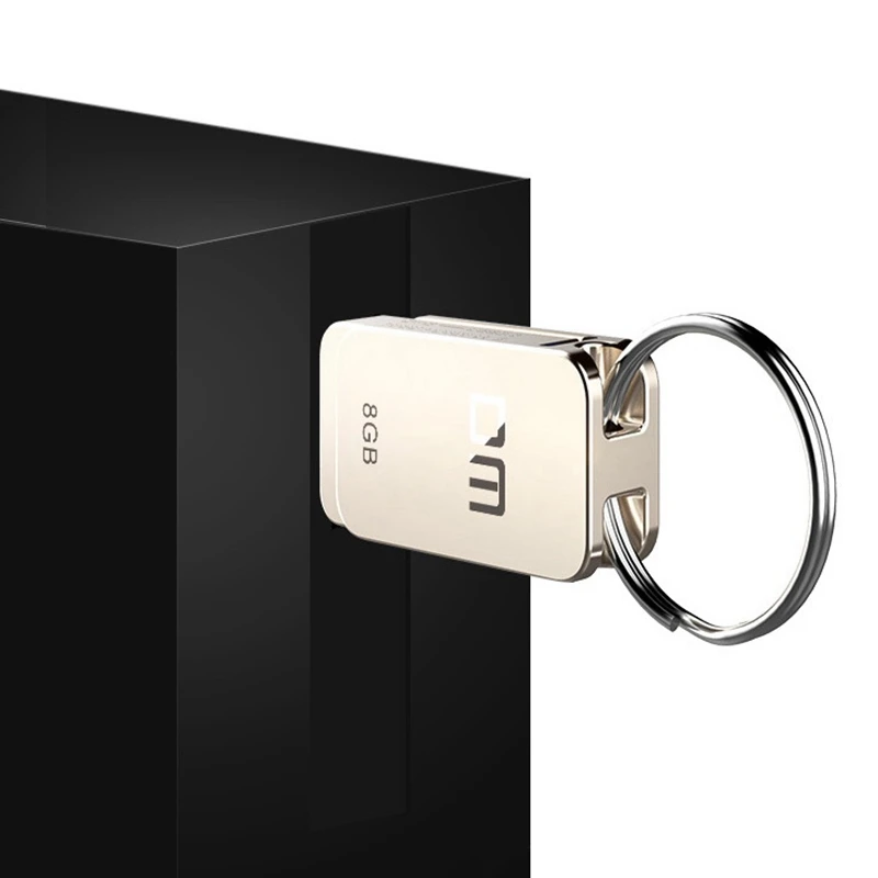 32GB DM PD020 USB Flash Drive U Disk with Key Chain Rotating Carry on USB Flash Disk for Mobile Phone and