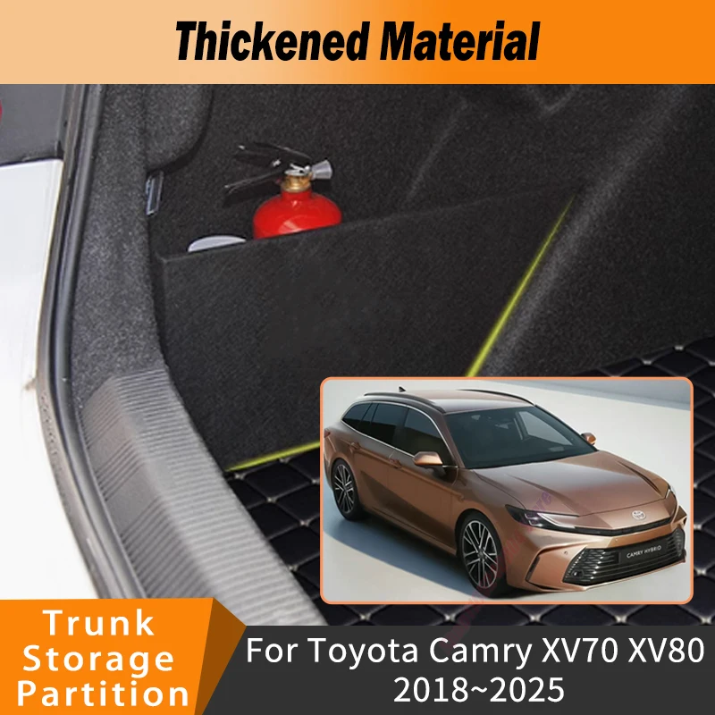For 2018~2025 Toyota Camry XV70 XV80 Trunk Storage Partition Multifunction Storage Auto Interior Parts Organizer Car Accessories