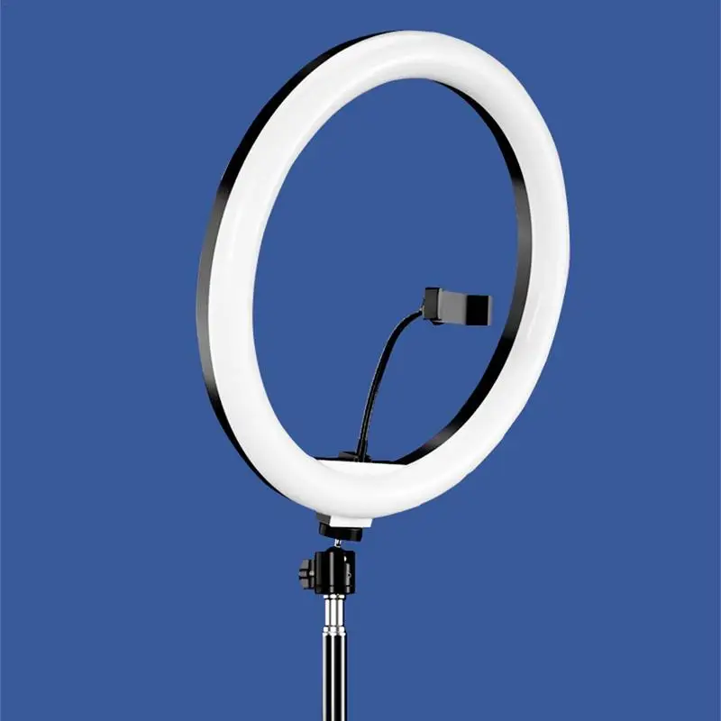 Portable Ring Light Selfie Ring Light USB Selfie Ring Light With Phone Holder Desk Tripod Lighting Modes Remote For IOS &Camera