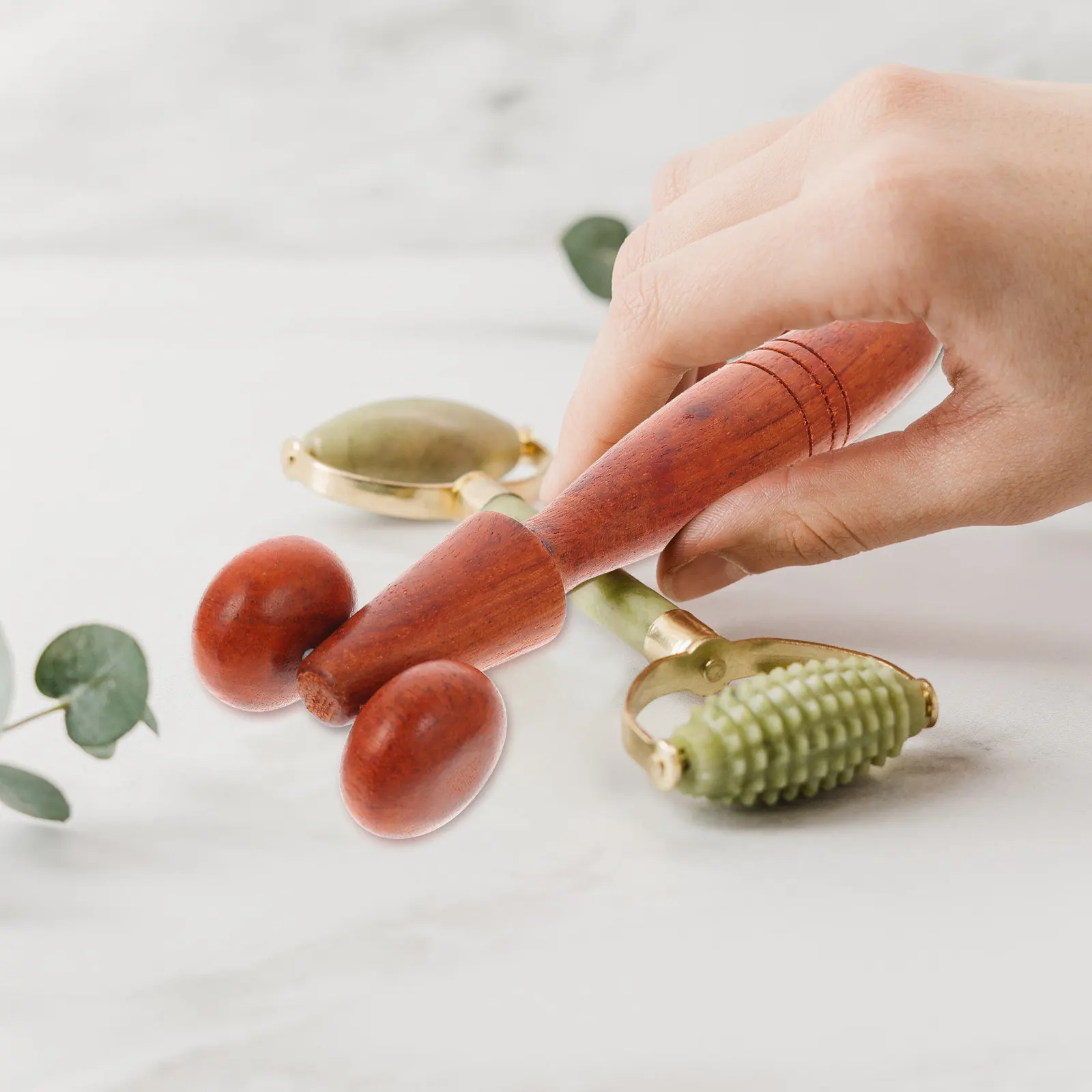 

2 шт. деревянных массажных палочек для глубокого расслабления мышц, инструмент для массажа тела, шеи, ног, талии, спины, портативный ручной массажер для всего тела