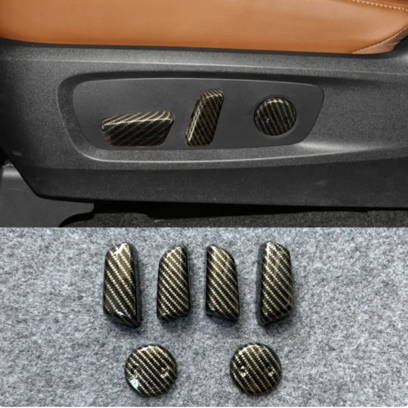 

Accessories For 2024 Nissan Pathfinder Seat Adjuster Switch Cover Trim Carbon Fiber Printed Stickers