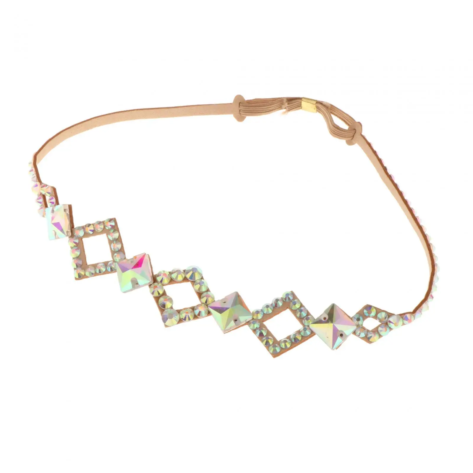 เครื่องประดับศีรษะสำหรับการเต้นระบำหน้าท้อง ประดับด้วยคริสตัล สำหรับงานเทศกาลและการแสดงบนเวที