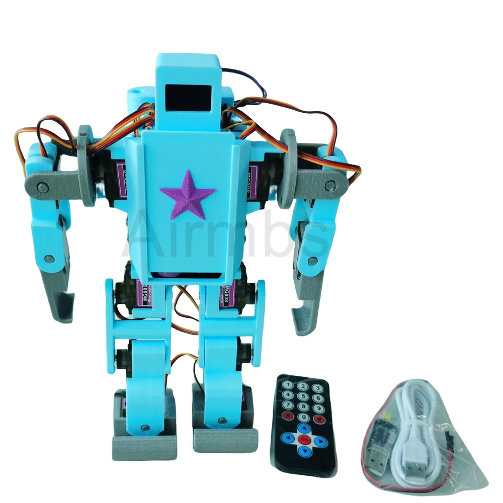 AI modelo grande reconocimiento de voz robot humanoide bipedal transmisión de vídeo programa Arduino Python
