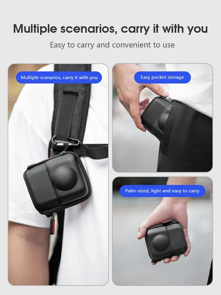 Aufbewahrungstasche für DJI OSMO 360 1 2 Ⅱ Tragetasche Tragbare Mini-Box Sportkamera Wasserdichte Schutztasche OSMO 360 Zubehör – Detail 3