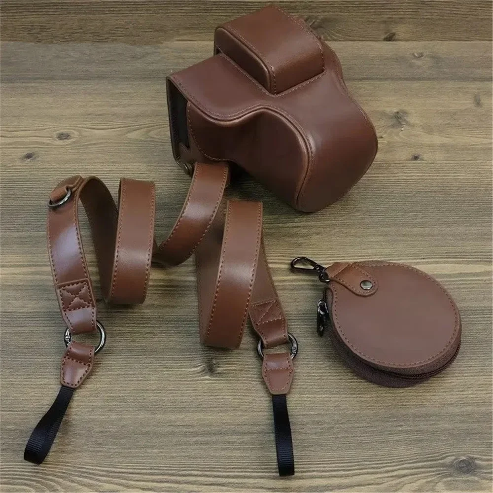 

Чехол-сумка для камеры Canon EOS R50 R100, 18-45 мм, 18-55 мм, объектив с ремешком, мини-чехол из искусственной кожи