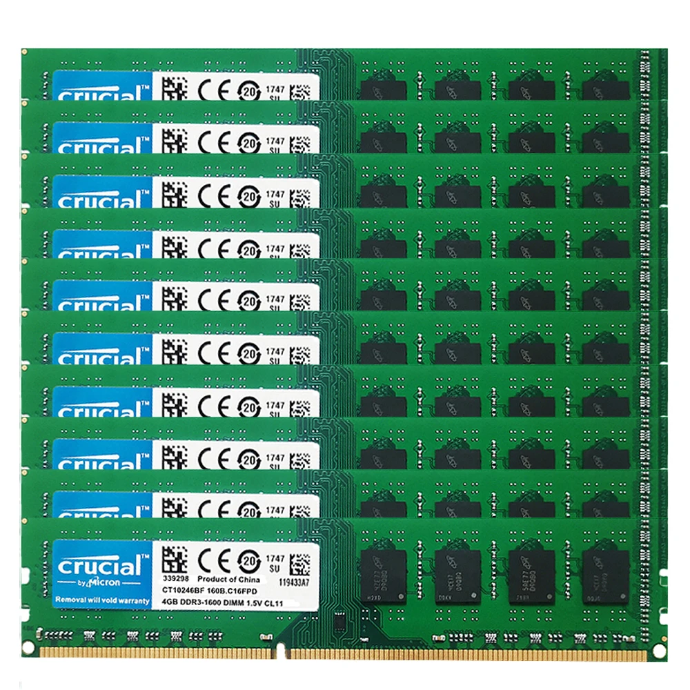 

Новый 10 шт. DDR3 8 ГБ 4 ГБ 16 ГБ 1066 1333 1600 МГц PC3 8500 10600 12800 Ram Настольная память 240 контактов 1,5 В Memoria DIMM