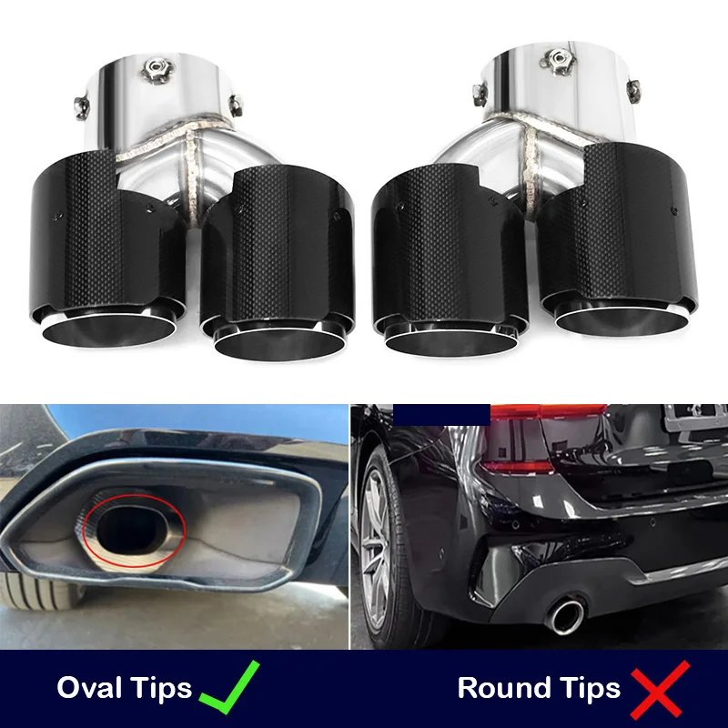 Für BMW M240i M340i M440i G20 G21 G22 G42 Auspuffrohr Upgrade Quad Schalldämpfer Endrohr Spitze Düse Auspuff Kopf