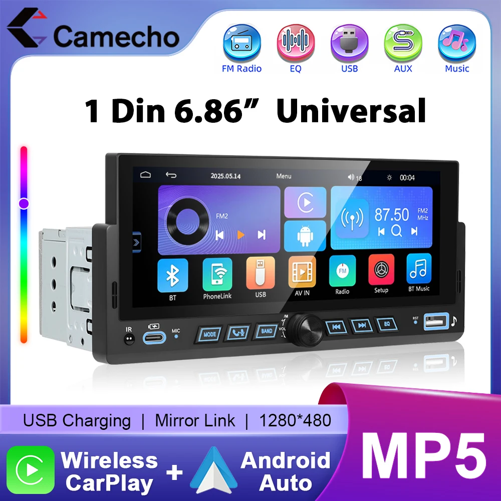 Camecho 1-Π΄ΠΈΠ½ΠΎΡΠ½ΡΠΉ ΡΡΠ΅ΡΠ΅ΠΎ 6,86 Π΄ΡΠΉΠΌΠ° HD-ΡΠΊΡΠ°Π½ ΠΠ²ΡΠΎΠΌΠΎΠ±ΠΈΠ»ΡΠ½ΡΠΉ MP5-ΠΌΡΠ»ΡΡΠΈΠΌΠ΅Π΄ΠΈΠΉΠ½ΡΠΉ ΠΏΠ»Π΅Π΅Ρ Ρ Bluetooth FM-ΡΠ°Π΄ΠΈΠΎ Mirrorlink ΠΠ΅ΡΠΏΡΠΎΠ²ΠΎΠ΄Π½ΠΎΠΉ Carplay Android Auto Camecho 1-Π΄ΠΈΠ½ΠΎΡΠ½ΡΠΉ ΡΡΠ΅ΡΠ΅ΠΎ 6,86 Π΄ΡΠΉΠΌΠ° HD-ΡΠΊΡΠ°Π½ ΠΠ²ΡΠΎΠΌΠΎΠ±ΠΈΠ»ΡΠ½ΡΠΉ MP5-ΠΌΡΠ»ΡΡΠΈΠΌΠ΅Π΄ΠΈΠΉΠ½ΡΠΉ ΠΏΠ»Π΅Π΅Ρ Ρ Bluetooth FM-ΡΠ°Π΄ΠΈΠΎ Mirrorlink ΠΠ΅ΡΠΏΡΠΎΠ²ΠΎΠ΄Π½ΠΎΠΉ Carplay Android Auto