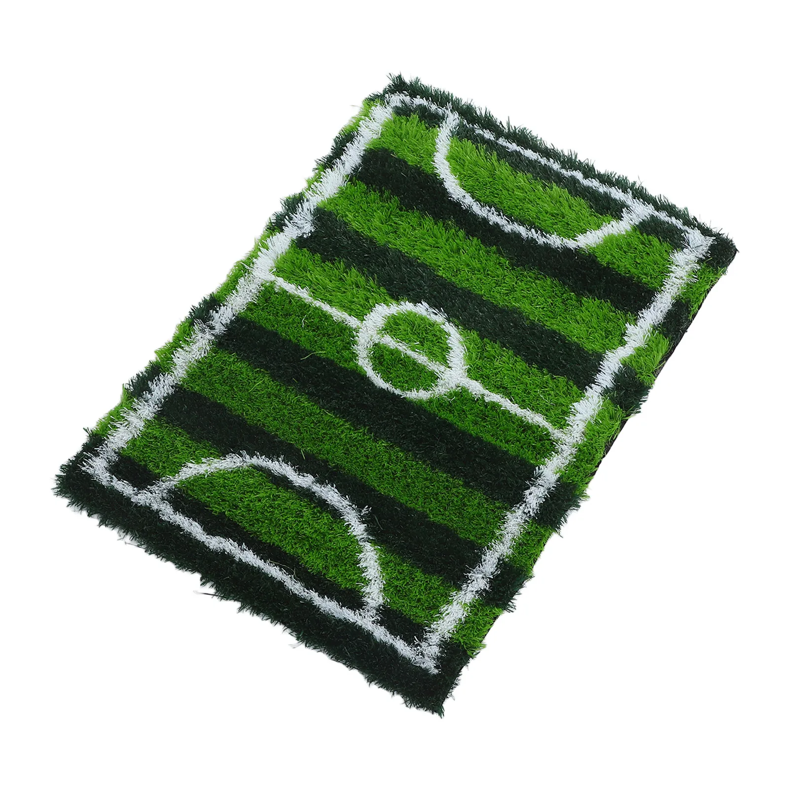 

Artificial Grass Rug Non-Slip Soccer Field Carpet Realistic Green Turf Mat Bedroom Indoor Soccer Room Play Area Carpet