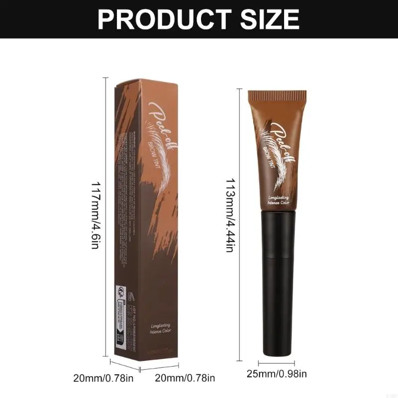 جل تلوين الحواجب R3MF مقشر شبه دائم مقشر للحواجب جل مقاوم للماء وحواجب محددة المظهر #6